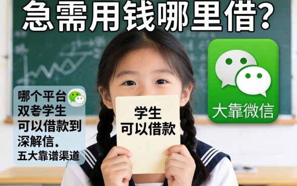 大学生急需用钱哪里借？哪个平台学生可以借款到微信？五大靠谱渠道深度解析