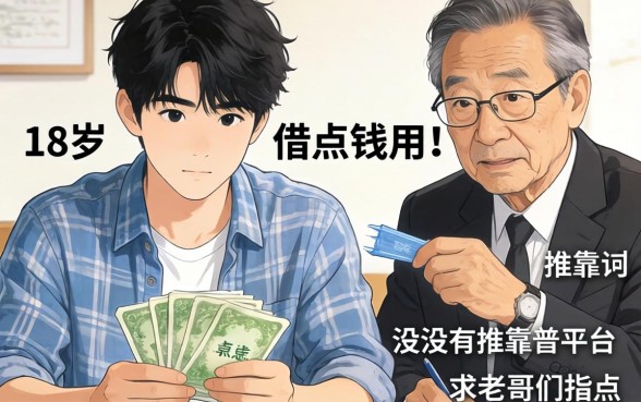 刚满18岁想借点钱急用，有没有靠谱的平台推荐？求老哥们指点！