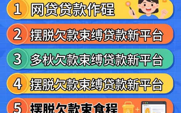 不看网贷的贷款软件，条列五个摆脱欠款束缚贷款新平台