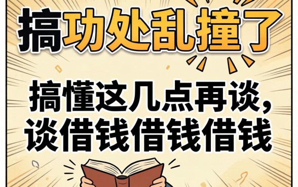 别到处乱撞了，搞懂这几点再谈借钱借钱借钱