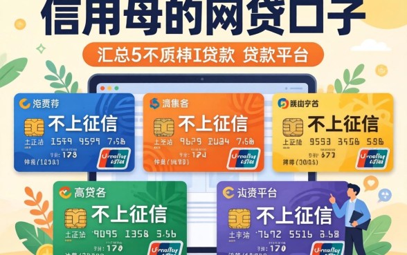 不用信用的网贷口子，汇总五个不上征信的贷款平台