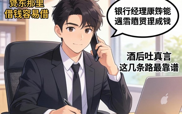 20岁哪里借钱容易借?银行经理酒后吐真言,这几条路最靠谱