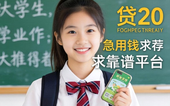 大学生急用钱想贷2万,求靠谱平台推荐?