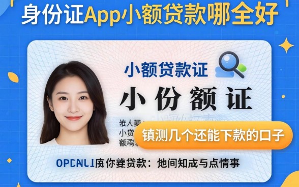 凭身份证app小额贷款哪个好？实测几个还能下款的口子