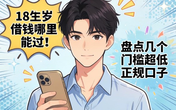 刚满18岁想借钱哪里能过？盘点几个门槛超低的正规口子