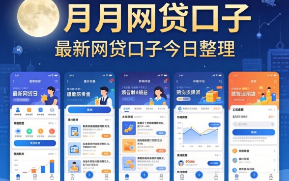 一个月的网贷口子2026,详尽说明五个最新网贷口子今日整理这五个平台