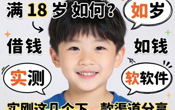 刚满18岁如何借钱软件？实测这几个下款渠道分享