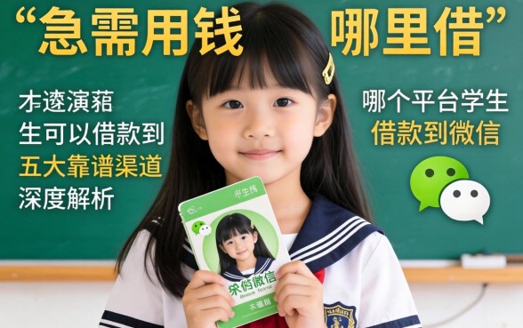 大学生急需用钱哪里借？哪个平台学生可以借款到微信？五大靠谱渠道深度解析
