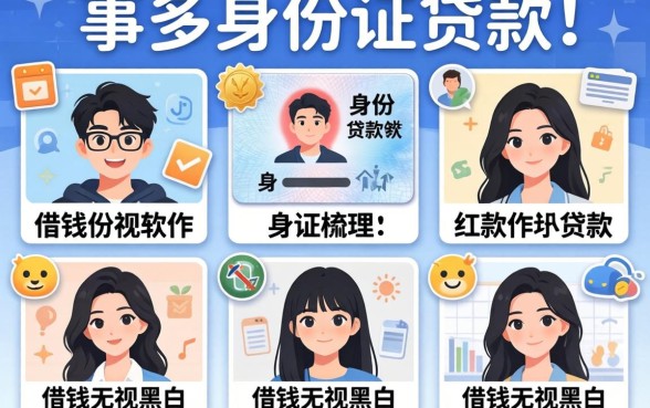 18岁身份证贷款软件,梳理5个借钱无视黑白100%秒下口子