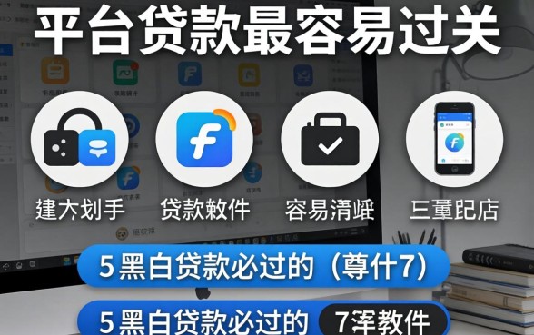 哪些平台贷款最容易过关，罗列5个黑白贷款必过的软件