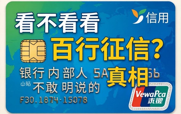 信用卡看不看百行征信？银行内部人不敢明说的真相