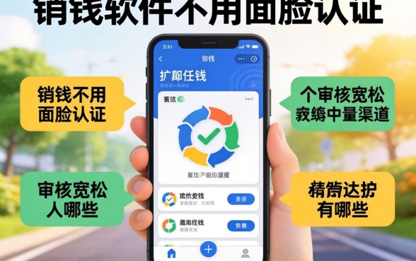 借钱软件不用人脸认证的有哪些？分享几个审核宽松的渠道
