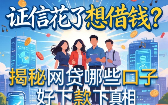 征信花了想借钱？揭秘网贷哪些口子好下款的真相