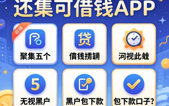 哪里还可以借钱app,归集五个无视黑户包下款的口子
