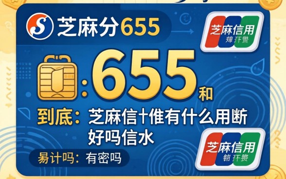 信用分655算好吗？到底655和芝麻信用有什么用？揭秘你的隐形财富密码