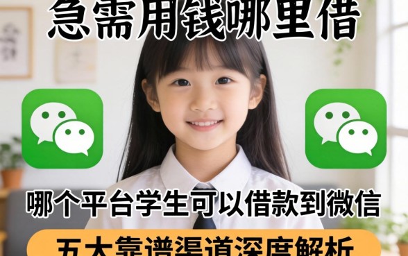 大学生急需用钱哪里借？哪个平台学生可以借款到微信？五大靠谱渠道深度解析