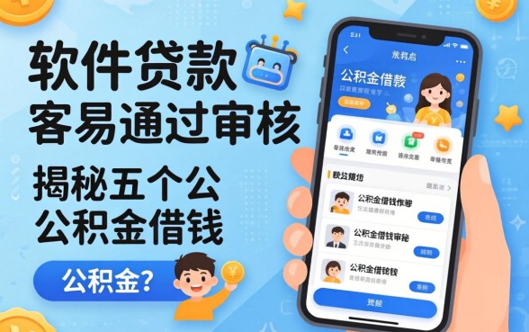 在哪个软件贷款最容易通过审核,揭秘五个公积金借钱软件