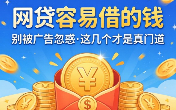 哪个网贷容易借的钱的？别被广告忽悠，这几个才是真门道