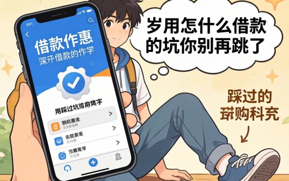 18岁能用什么借款软件？我踩过的坑你别再跳了