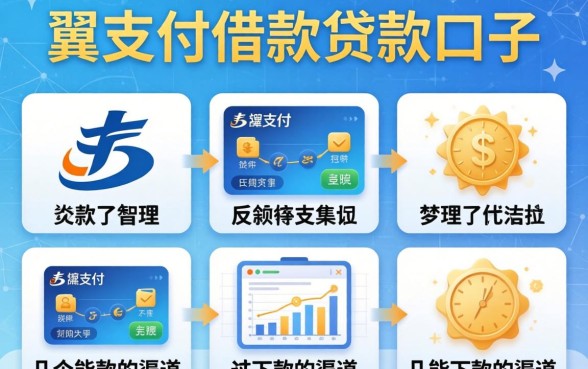 像翼支付借款的贷款口子:整理了几个能下款的渠道