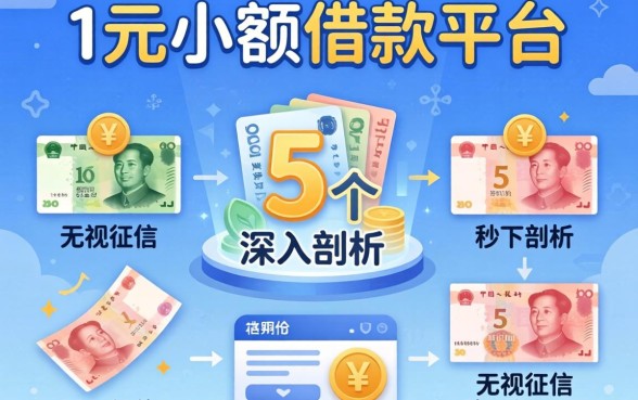 几百元小额借款平台，深入剖析5个无视征信秒下款的口子