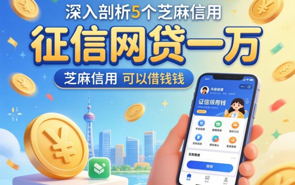 不查征信网贷一万，深入剖析5个芝麻信用可以借钱的软件