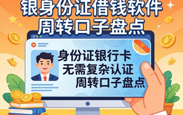 不要身份证银行卡借钱软件：无需复杂认证的周转口子盘点