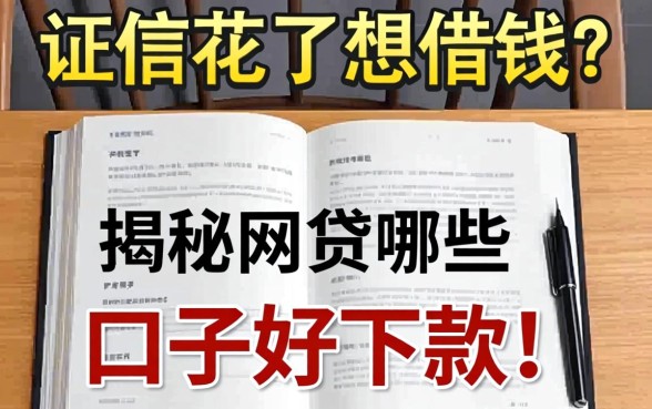 征信花了想借钱？揭秘网贷哪些口子好下款的真相