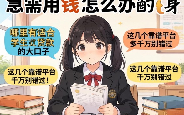 大学生急需用钱怎么办?哪里有适合学生贷款的大口子?这几个靠谱平台千万别错过