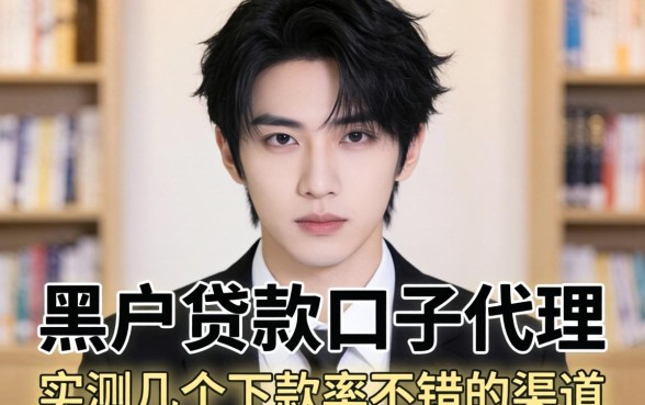 揭秘黑户贷款口子代理:实测几个下款率不错的渠道