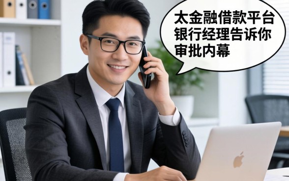 像欢太金融一样的借款平台,银行经理告诉你审批内幕