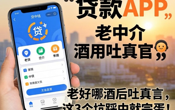 借钱贷款app哪个好用点?老中介酒后吐真言,这3个坑踩中就完蛋