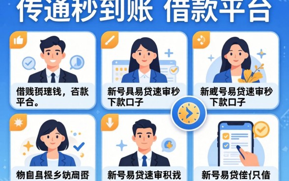 借钱秒到账的借款平台，细致阐述五个新号易贷速审秒下款口子