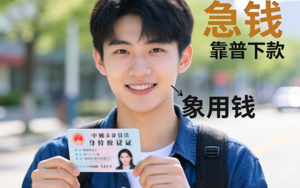 21岁只有身份证能贷吗?急用钱求推荐几个靠谱下款的口子!