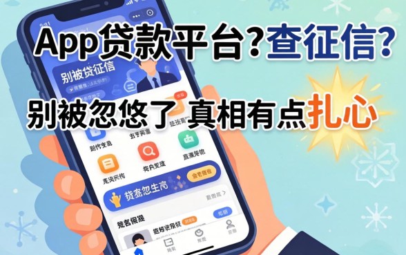 哪个app贷款平台不查征信?别被忽悠了,真相有点扎心