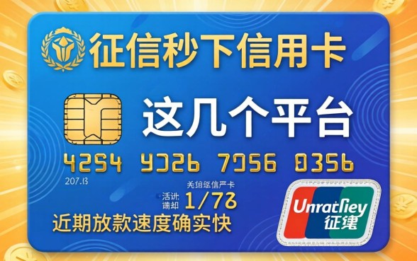 不查征信秒下信用卡:这几个平台近期放款速度确实快
