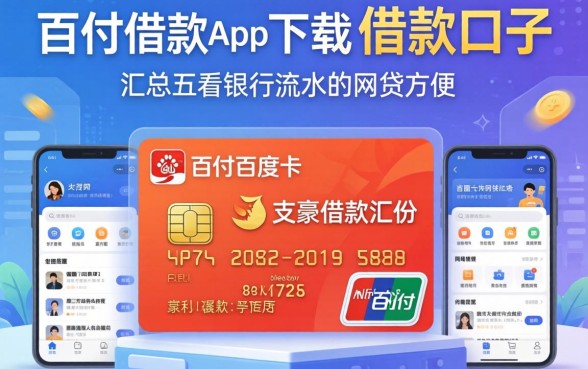 像百度闪付卡借款app下载一样方便的借款口子，汇总五个看银行流水的网贷软件