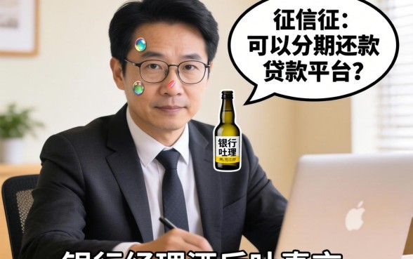 不看征信可以分期还款的贷款平台?银行经理酒后吐真言