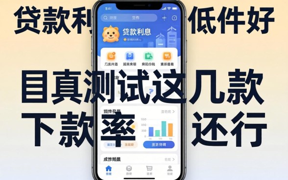 哪个贷款利息低的软件好？实测这几款下款率还行
