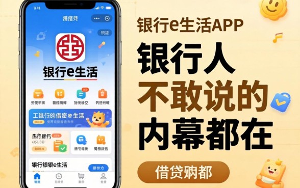 像工银e生活app一样的借钱软件,银行人不敢说的内幕都在这