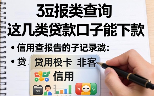 信用报告查询记录不会出现哪类查询？这几类贷款口子能下款
