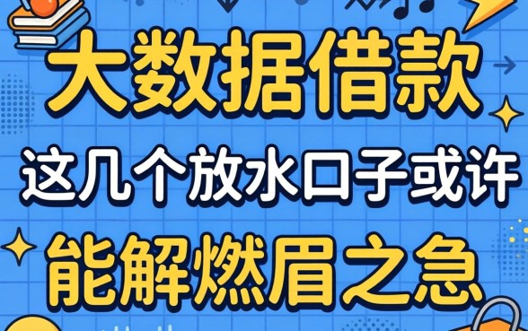 不要大数据借款，这几个放水口子或许能解燃眉之急