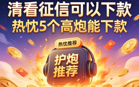 哪个软件不看征信可以下款，热忱推荐5个高炮能下款的软件