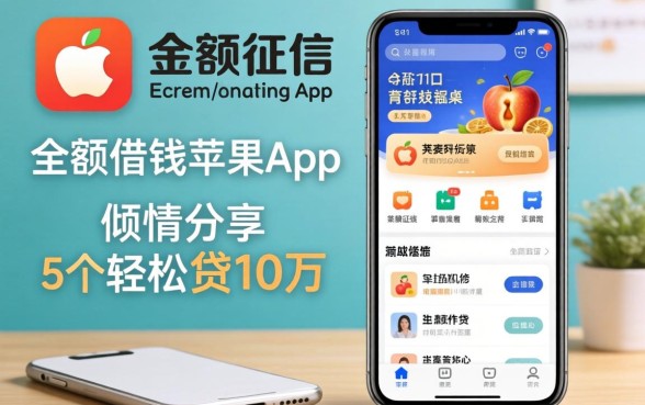 不看征信的小额借钱苹果app,倾情分享5个轻松贷10万的app