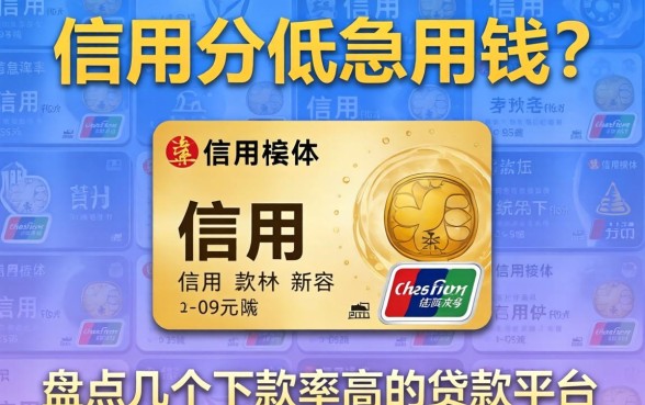 信用分低急用钱？盘点几个下款率高的贷款平台