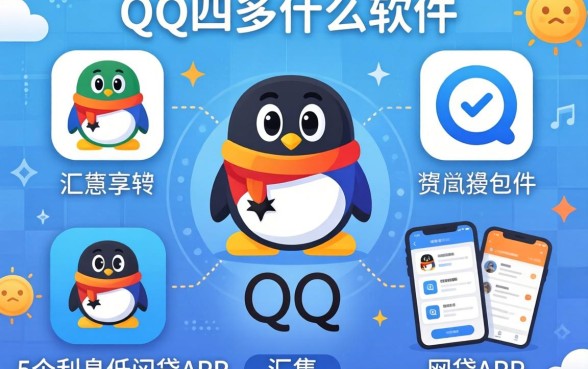QQ都有什么软件，汇整5个利息低的网贷app