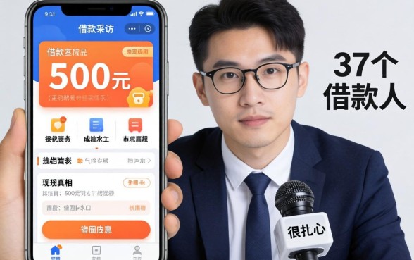 可以借500元借款的软件：我采访了37个借款人，发现真相很扎心