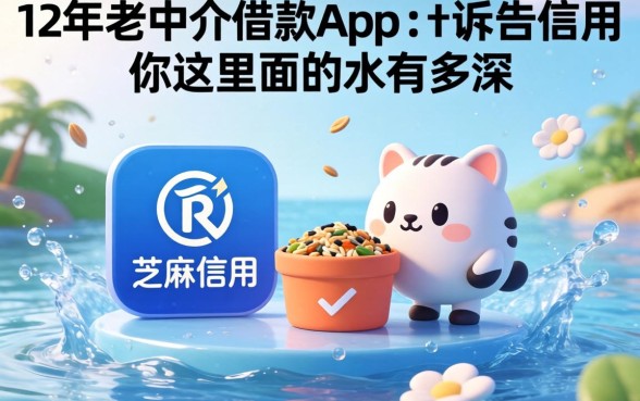 不用芝麻信用借款app:12年老中介告诉你这里面的水有多深