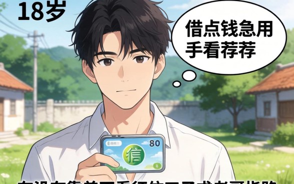刚满18岁想借点钱急用,有没有靠谱不看征信的口子推荐?求老哥们指路!