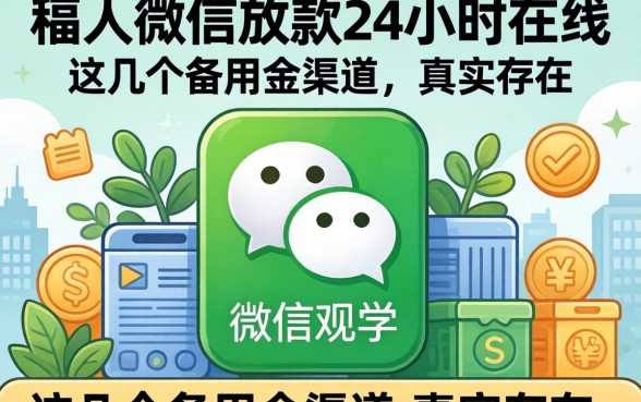 揭秘私人微信放款24小时在线,这几个备用金渠道真实存在